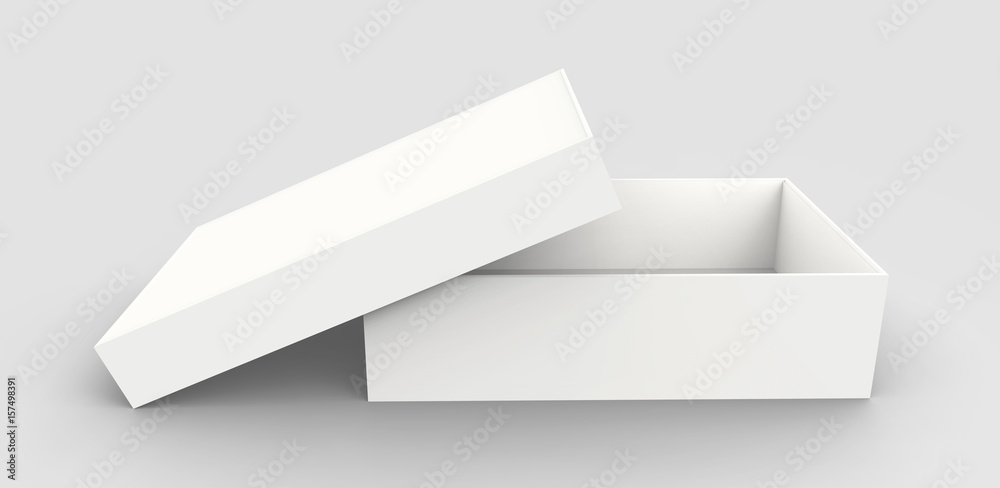 opened paper box