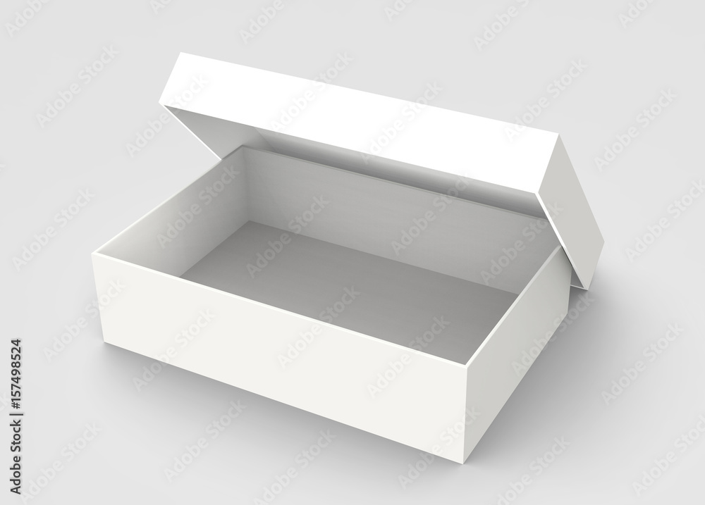 tilt opened paper box tilt opened paper box