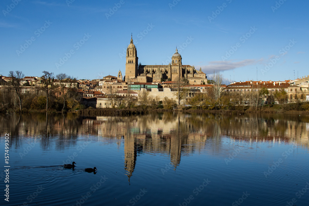 Salamanca, Spagna. Vista dal Rio Tormes