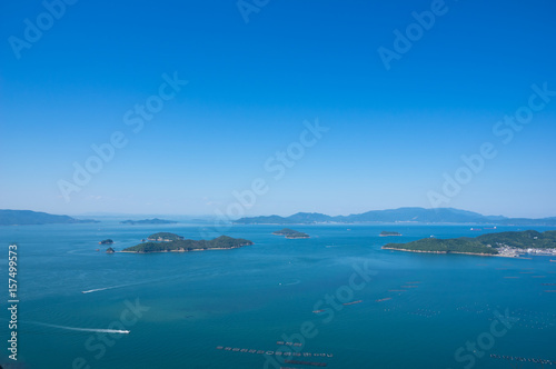 瀬戸内海と島々　屋島からの眺め
