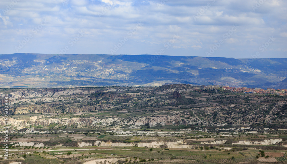 View from Uchhisar castle in Cappadocia