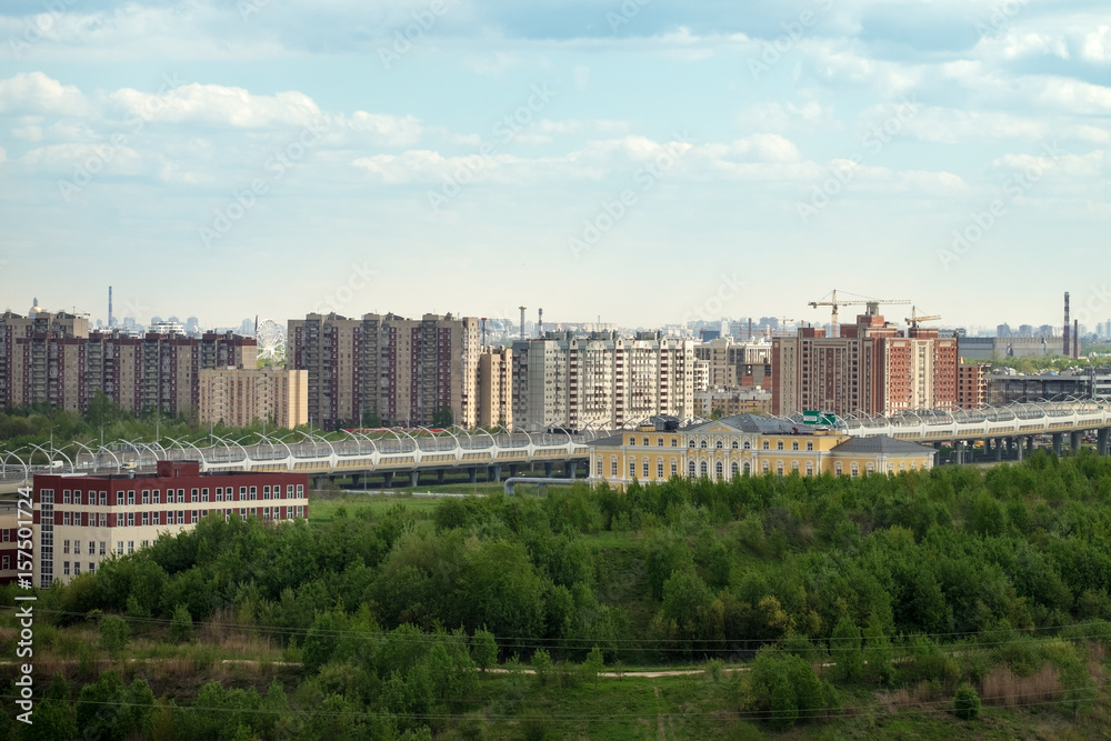 The residential district of St. Petersburg. The residential district of St. Petersburg.