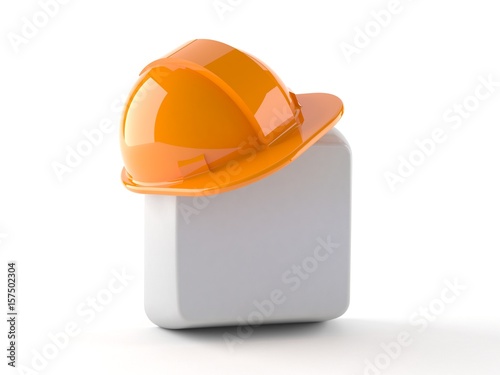 Keyboard key with hardhat