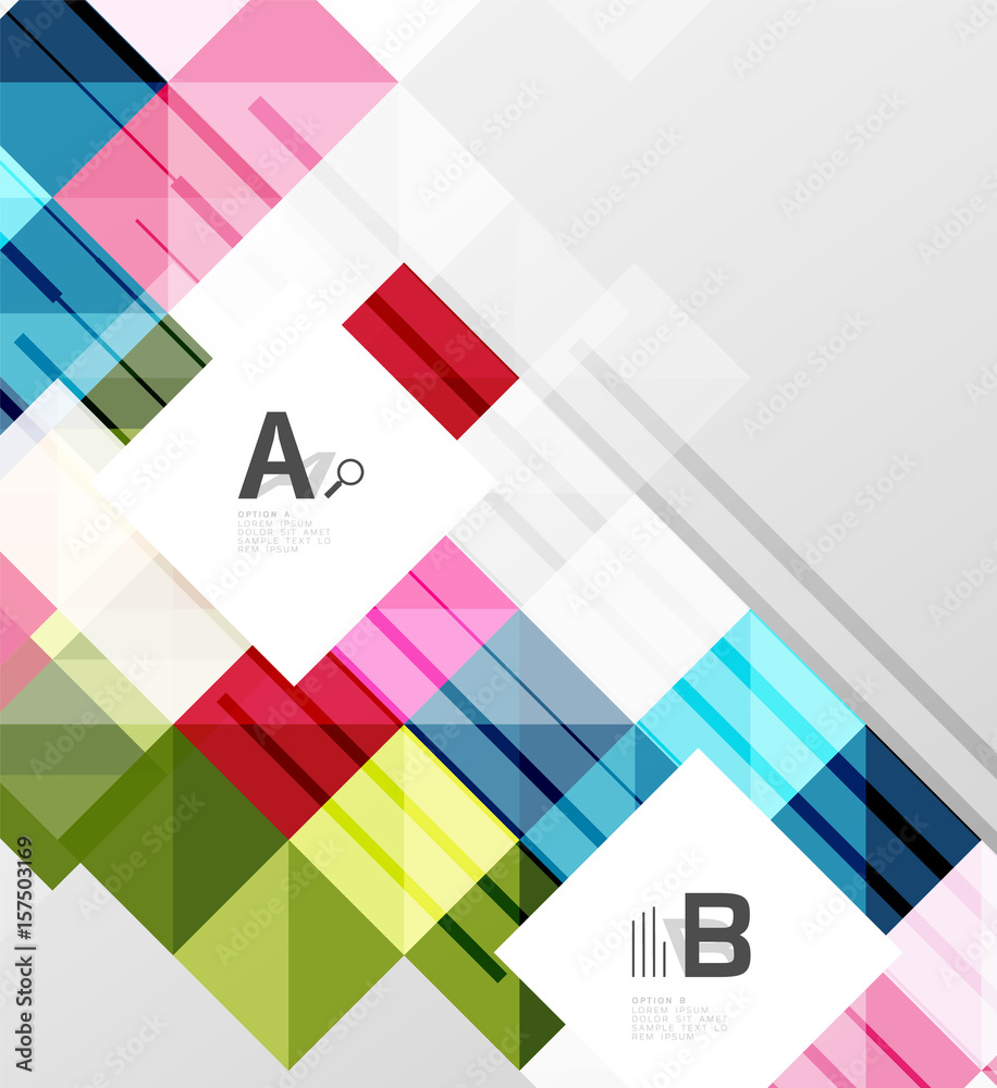 Minimalistic square shapes abstract background Minimalistic square shapes abstract background