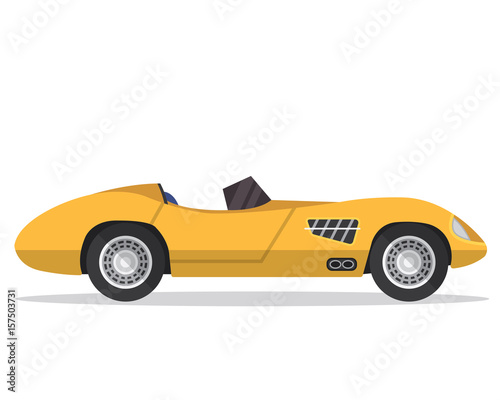 Vintage Classic Car Illustration Logo