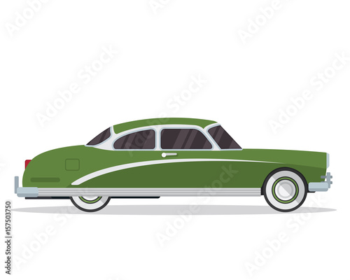 Vintage Classic Car Illustration Logo