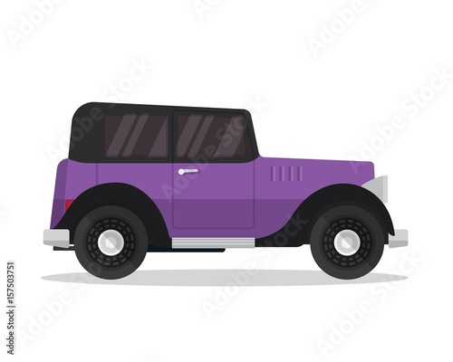 Vintage Classic Car Illustration Logo