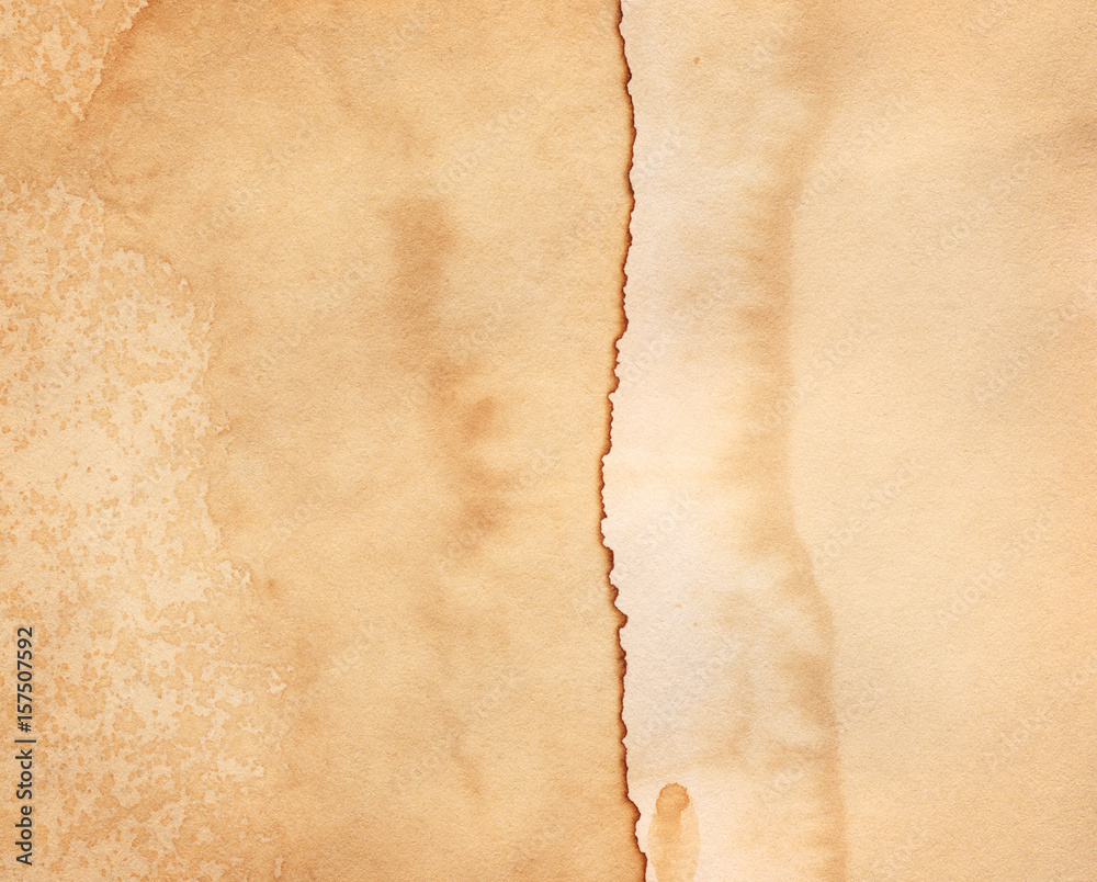 Old stained paper