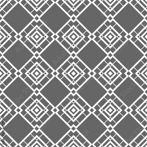 Grey ornamental seamless wallpaper pattern, vector illustration