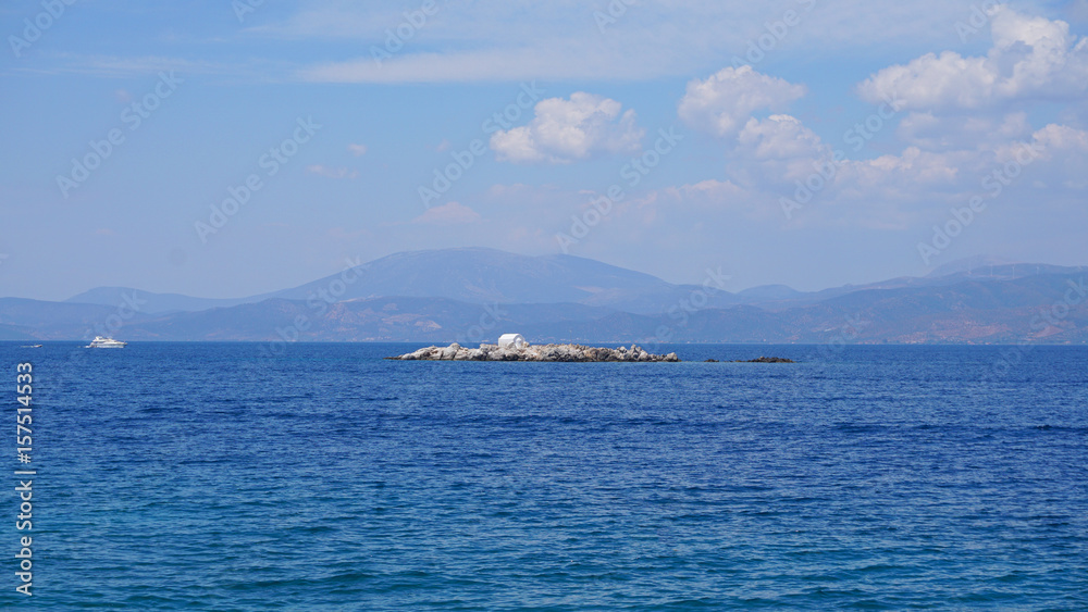 Photo of picturesque island of Hydra on a spring morning, Saronic Gulf, Greece Photo of picturesque island of Hydra on a spring morning, Saronic Gulf, Greece