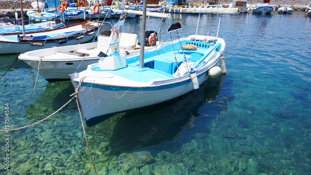 Photo of picturesque island of Hydra on a spring morning, Saronic Gulf, Greece Photo of picturesque island of Hydra on a spring morning, Saronic Gulf, Greece