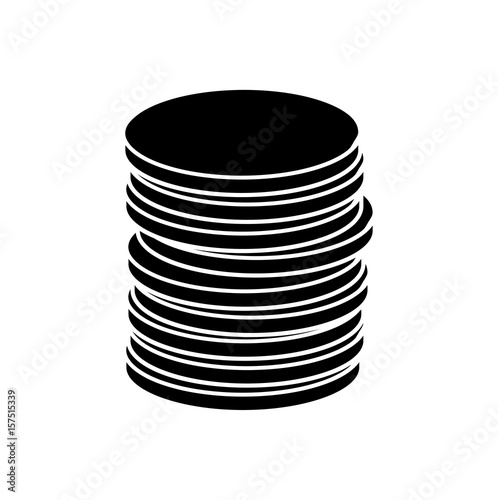 cartoon coin vector symbol icon design.