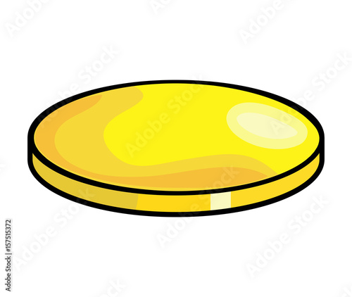 cartoon coin vector symbol icon design.