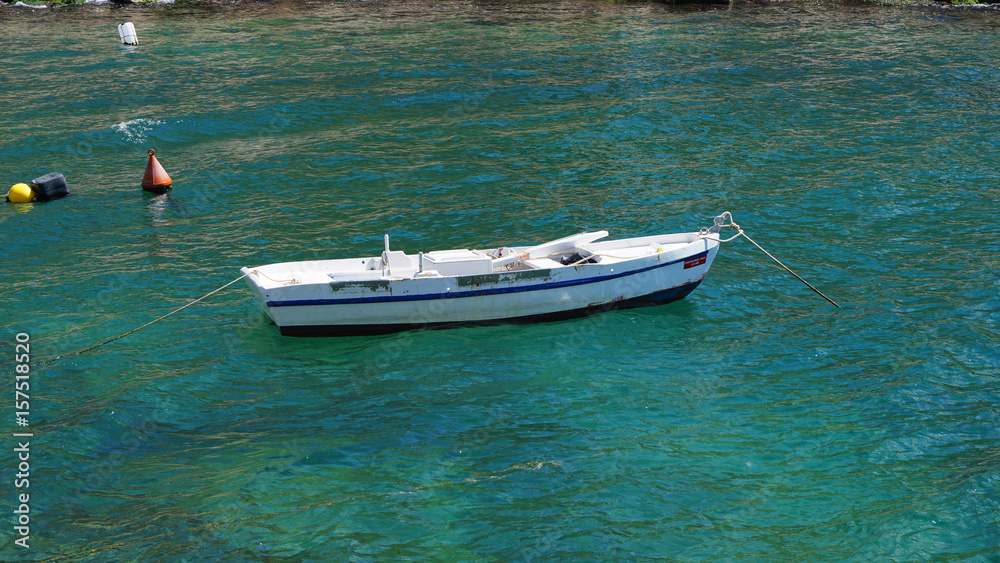 Photo of small picturesque port with chappel of Agios Nikolaos, Peiraeus, Attica, Greece