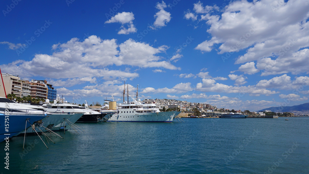 Photo in Marina Zeas port in Peiraeus, Attica, Greece