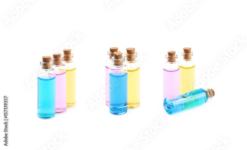 Composition of a few glass vials