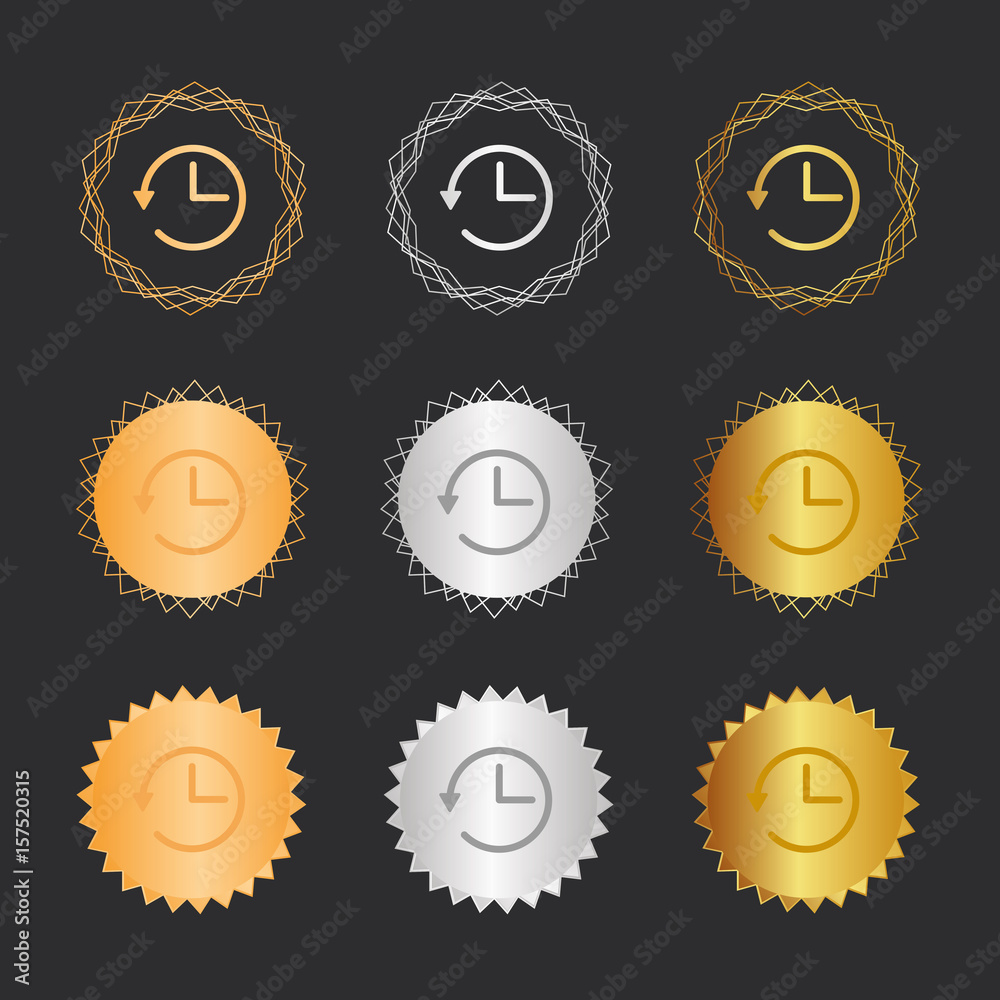Zeitumstellung - Bronze, Silber, Gold Medaillen Zeitumstellung - Bronze, Silber, Gold Medaillen