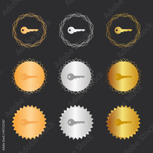 Schlüssel Schlüsseldienst - Bronze, Silber, Gold Medaillen