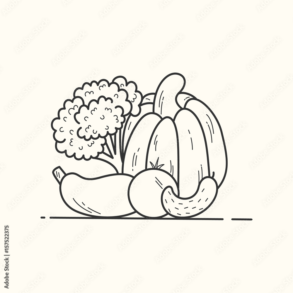 Set of vegetables Set of vegetables
