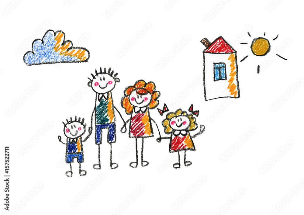 Kids drawing Happy family Mother, father, sister, brother Happy mom and dad with son and daughter Family house Children illustration with happy couple, kids, parents, house Home for my family Chalk Kids drawing Happy family Mother, father, sister, brother Happy mom and dad with son and daughter Family house Children illustration with happy couple, kids, parents, house Home for my family Chalk