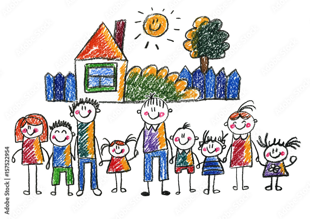 Kids drawing Happy family Mother, father, sister, brother Happy mom and dad with son and daughter Family house Children illustration with happy couple, kids, parents, house Home for my family Chalk Kids drawing Happy family Mother, father, sister, brother Happy mom and dad with son and daughter Family house Children illustration with happy couple, kids, parents, house Home for my family Chalk