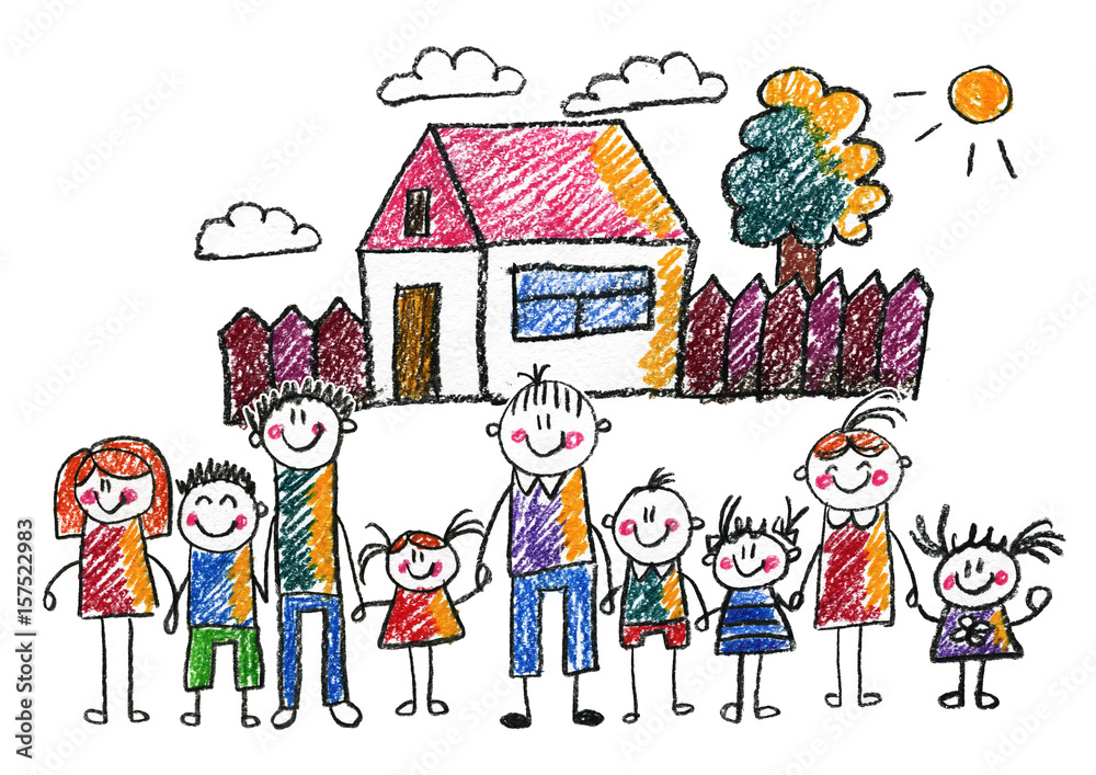 Kids drawing Happy family Mother, father, sister, brother Happy mom and dad with son and daughter Family house Children illustration with happy couple, kids, parents, house Home for my family Chalk Kids drawing Happy family Mother, father, sister, brother Happy mom and dad with son and daughter Family house Children illustration with happy couple, kids, parents, house Home for my family Chalk