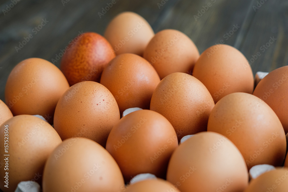 chicken eggs on wooden background chicken eggs on wooden background