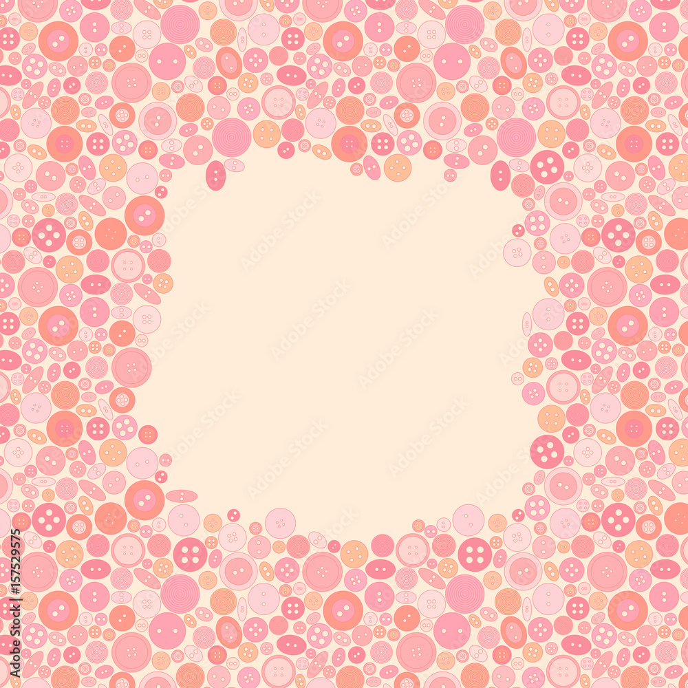 Frame made of buttons. Objects grouped and named in English. No mesh, gradient, transparency used. Frame made of buttons. Objects grouped and named in English. No mesh, gradient, transparency used.