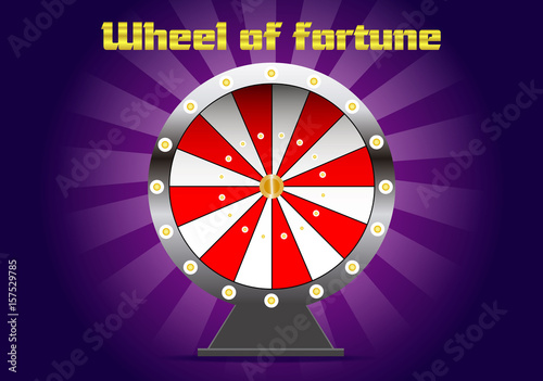 Shine wheel of fortune in violet color