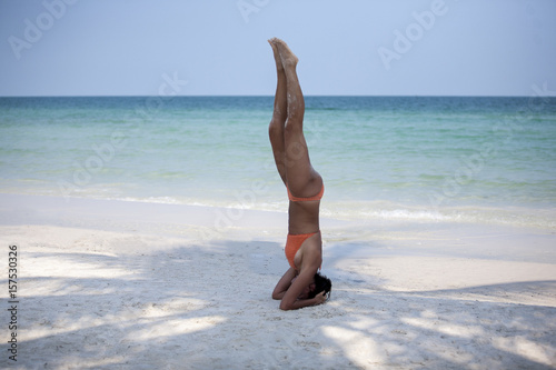 fitness on the beach photo