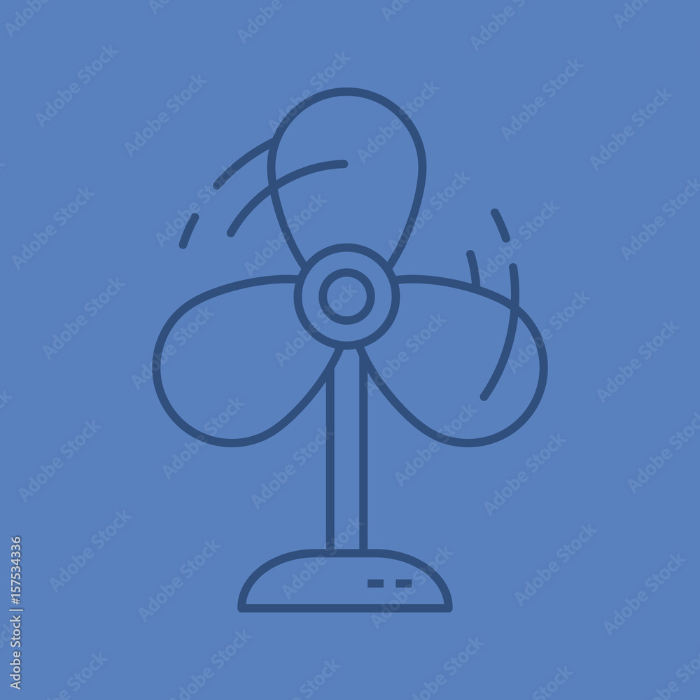 Obraz premium Fan color linear icon