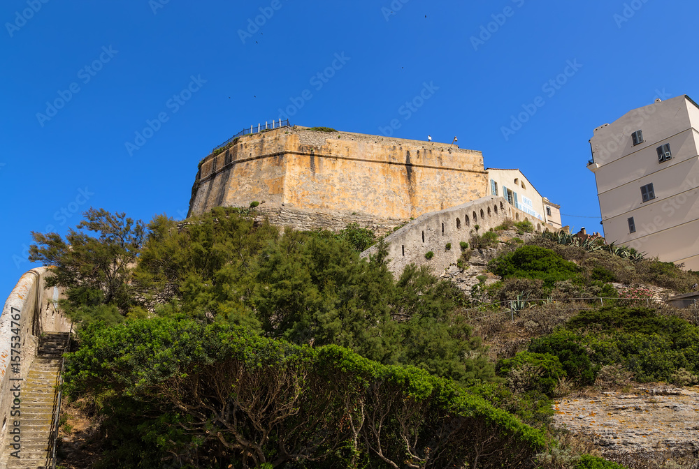 Corsica, France. Ancient fortress in Bonifacio