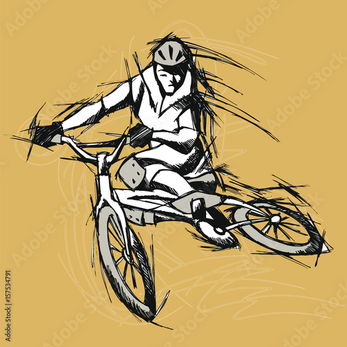 Mountain biker