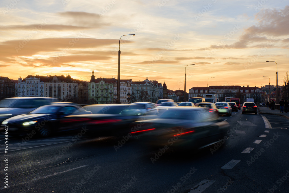 Traffic on the road