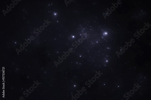 Deep space starfield, fantasy universe illustration