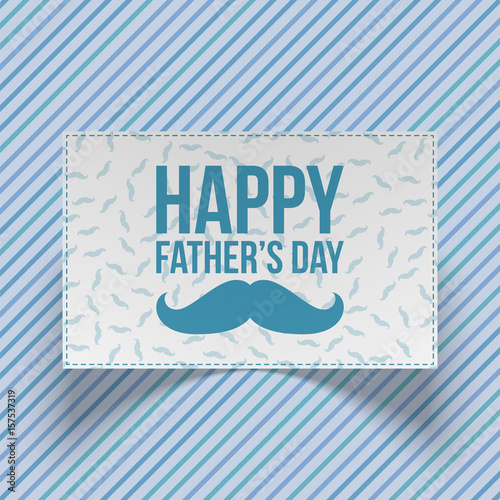 Fathers Day realistic blue and white Gift Card