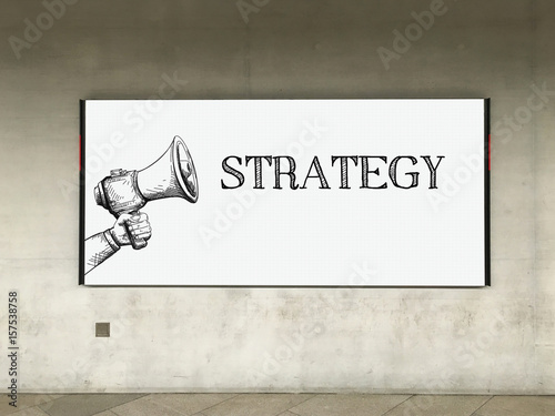 MEGAPHONE ANNOUNCEMENT STRATEGY ON BILLBOARD photo