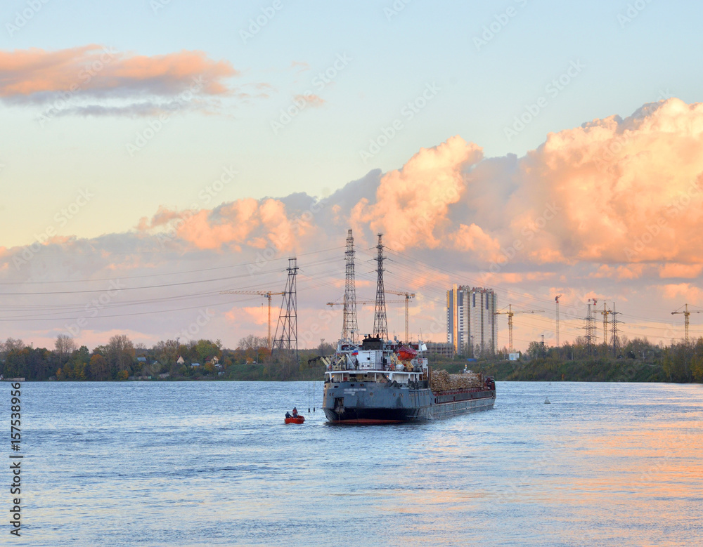 Fototapeta premium View of Neva river.