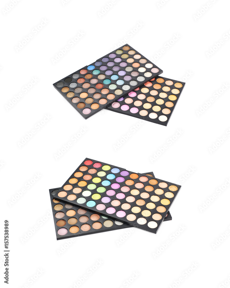Make-up palette kit isolated Make-up palette kit isolated
