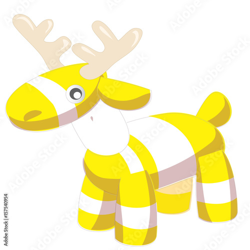 Toy baby deer stripes. Nice gift for kids. photo