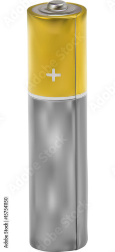 illustration wth silver and gold battery