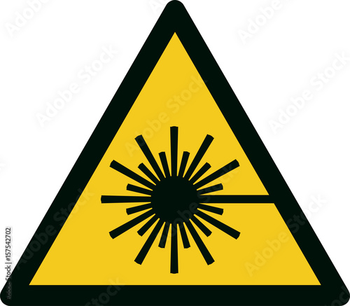 ISO 7010 W004 Warning; laser beam