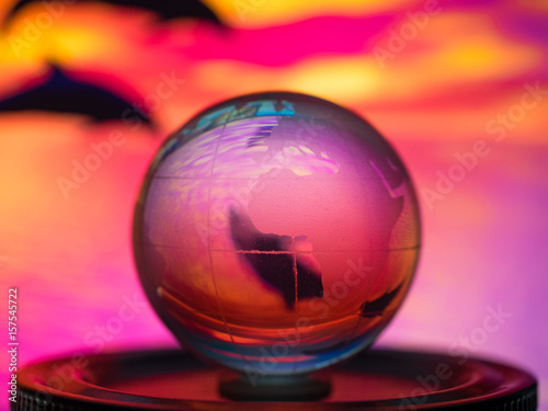 Abstract transparent world ball © teerawutbunsom