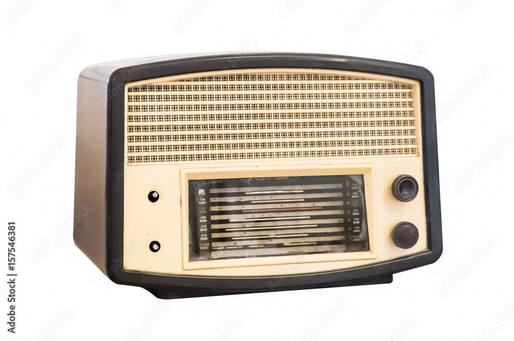 Old radio. Realistic illustration of an old radio receiver of the last century. Old radio. Realistic illustration of an old radio receiver of the last century.