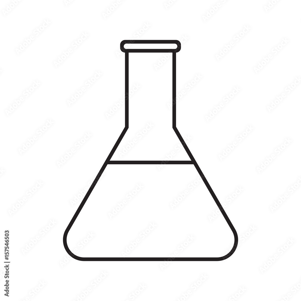Line icon test tube. Vector illustration. Line icon test tube. Vector illustration.