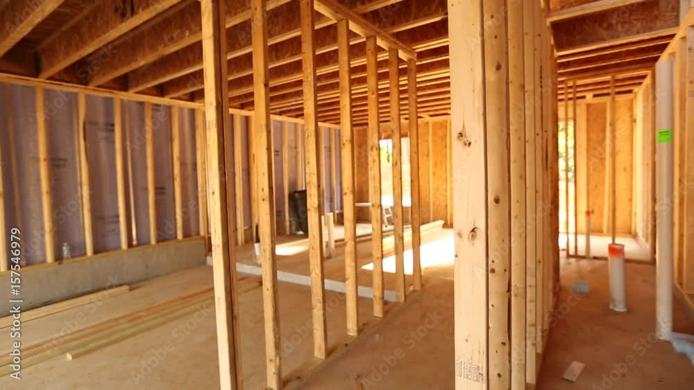 Pan from Right - Interior of New Construction Pan from Right - Interior of New Construction