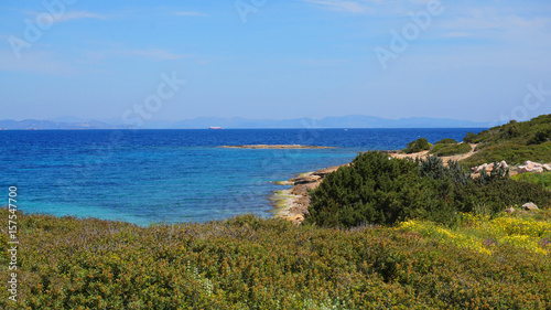 Spring photo of Hamolia area in Porto Rafti, Mesogeia, Attica, Greece