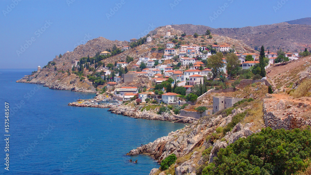 Photo from famous island of Hydra, Saronic gulf, Greece