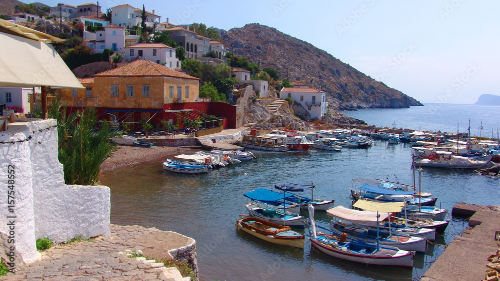 Photo from famous island of Hydra, Saronic gulf, Greece