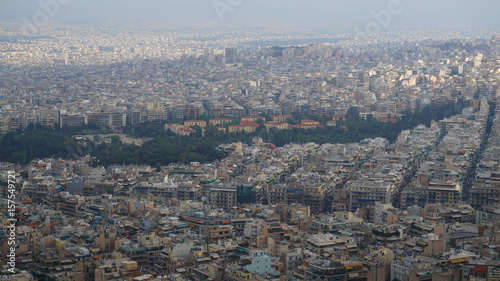 Photo from Lycabettus hill with panoramic view to Athens, Attica, Greece © aerial-drone